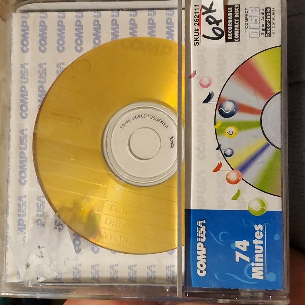 6 pack CD-R Comp USA 74 Minutes